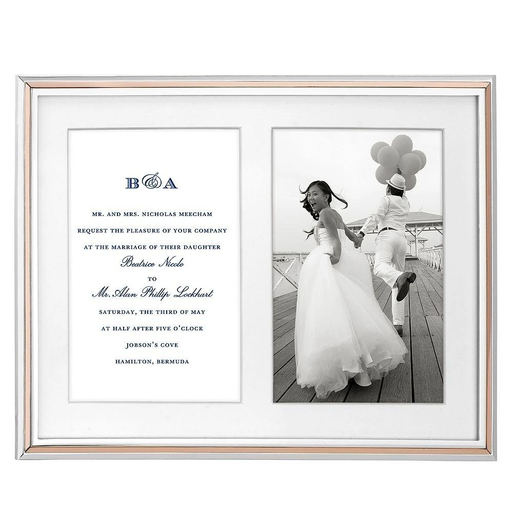 商品Kate Spade|Rosy Glow Double Invitation Frame,价格¥864,第1张图片