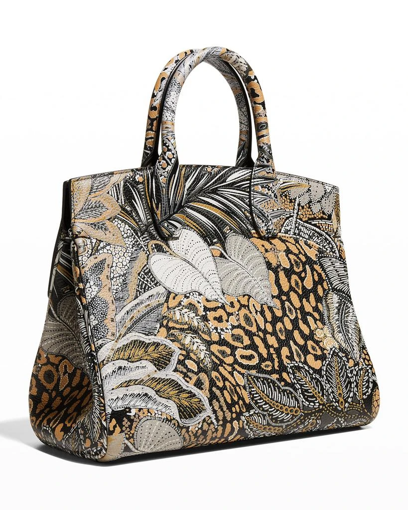 商品Salvatore Ferragamo|Studio Batik-Print Top-Handle Bag,价格¥25125,第2张图片详细描述