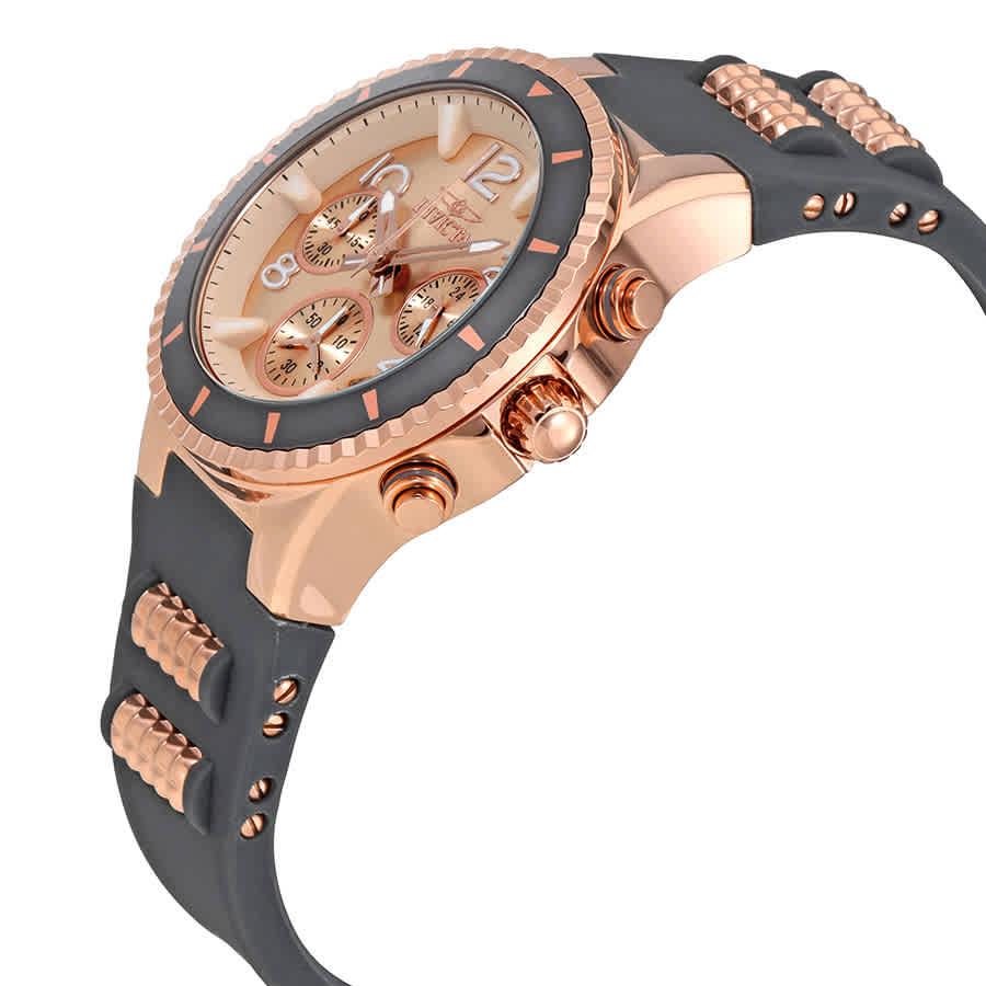 Invicta BLU Chronograph Rose Dial Ladies Watch 24189商品第2张图片规格展示