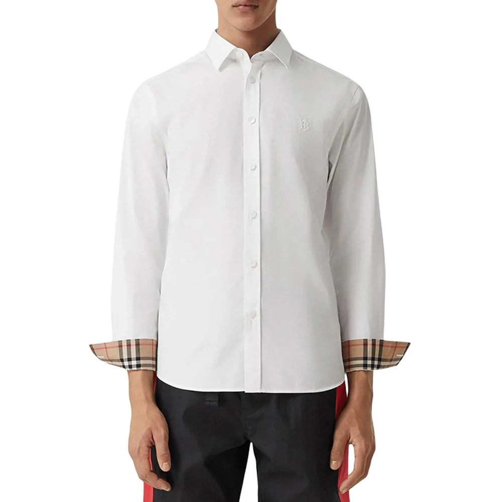 BURBERRY 白色男士衬衫 8032308 商品