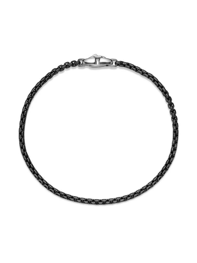 商品David Yurman|Box Chain Bracelet in Stainless Steel and Sterling Silver,价格¥1468,第2张图片详细描述
