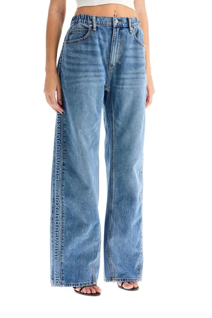 商品Alexander Wang|Alexander Wang Logo-Embossed Balloon Jeans,价格¥3574,第2张图片详细描述