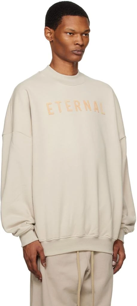 商品Fear of god|Beige Flocked Sweatshirt,价格¥1840,第2张图片详细描述