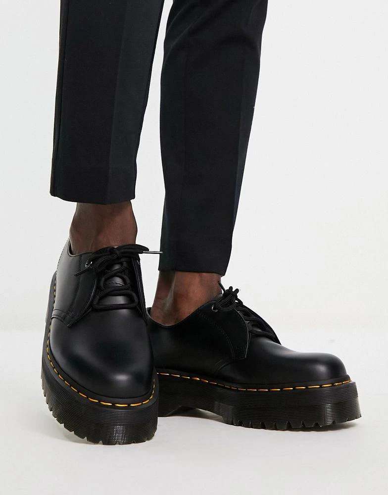 商品Dr. Martens|Dr Martens Jarrick Lo 3 Tie Shoes Black Smooth,价格¥1049,第4张图片详细描述