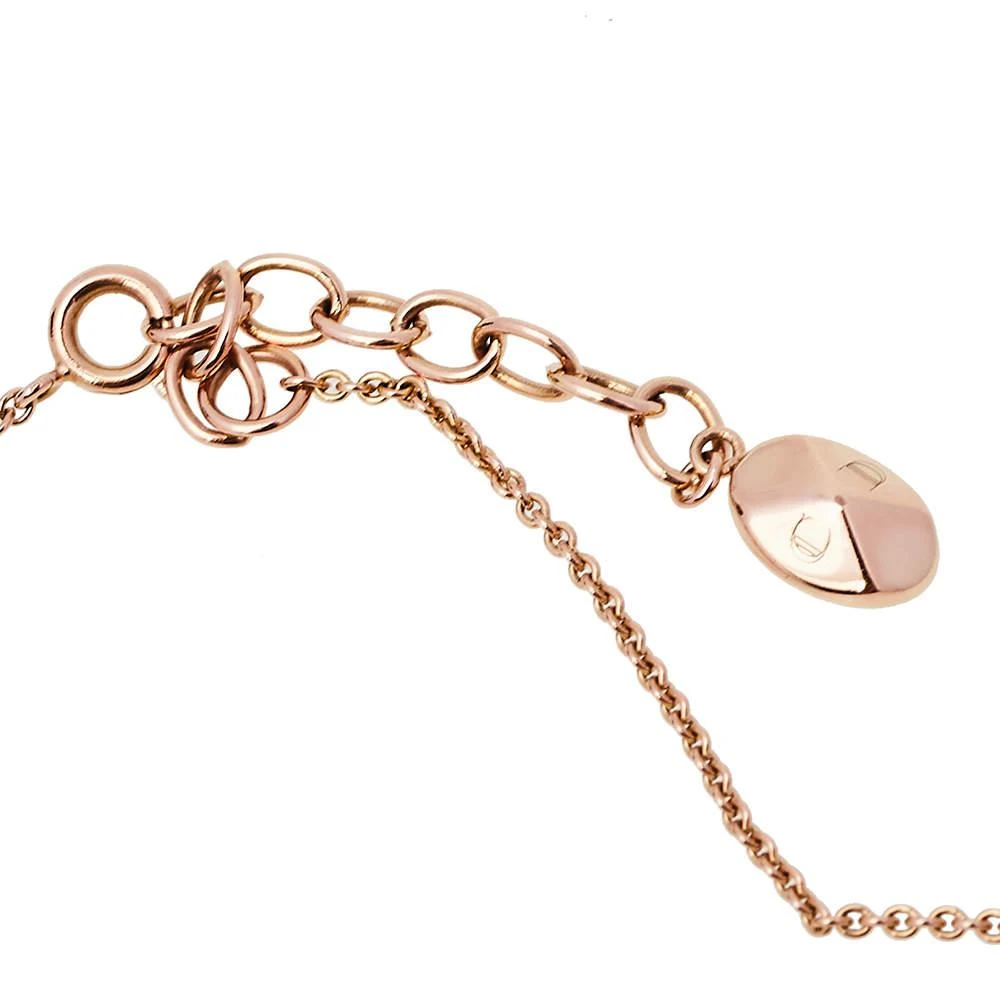 商品[二手商品] Dior|Dior Cannage Faux Pearl Crystal Rose Gold Tone Station Necklace,价格¥1586,第4张图片详细描述