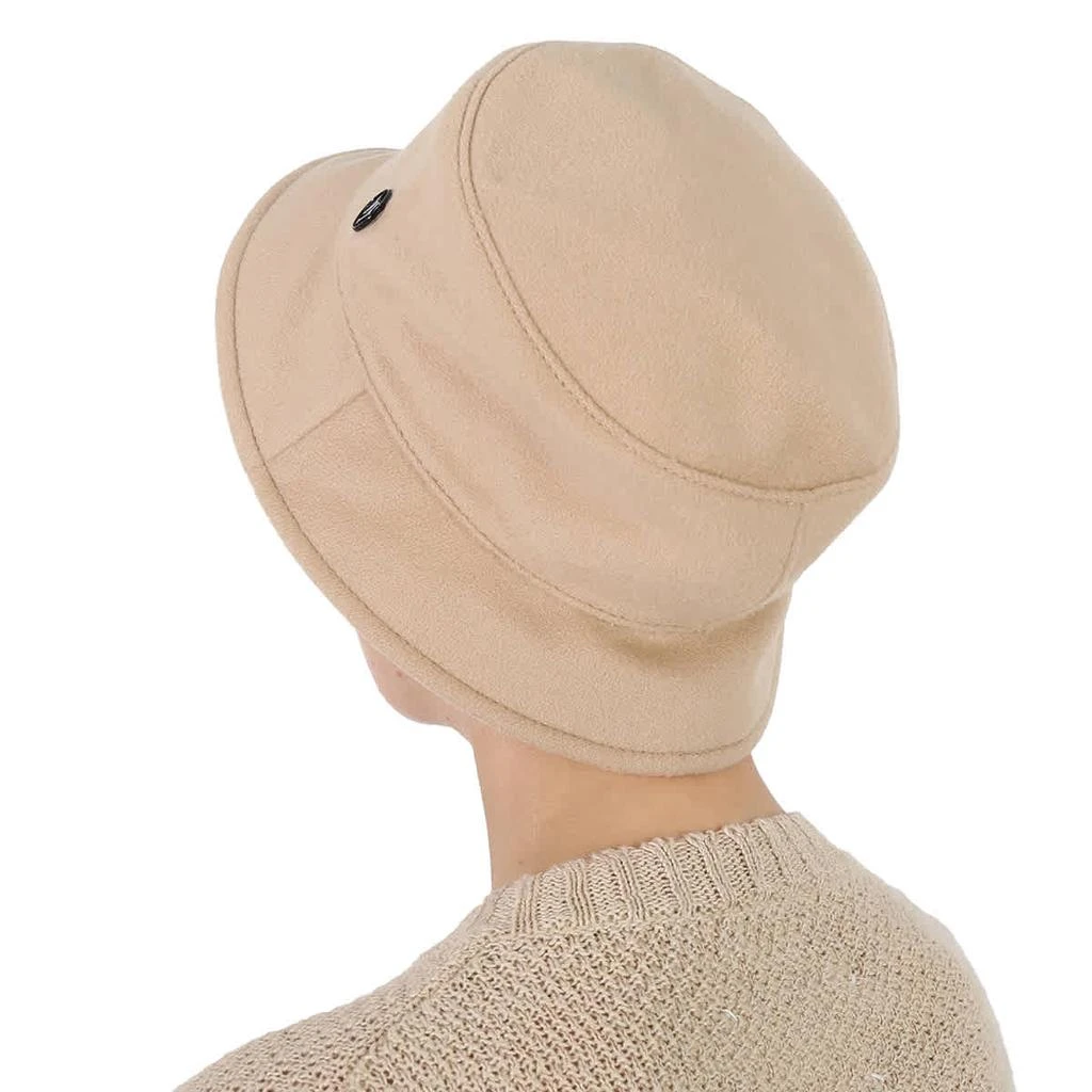 商品MAISON MICHEL|Ladies Beige Axel Logo Plaque Bucket Hat,价格¥719,第2张图片详细描述
