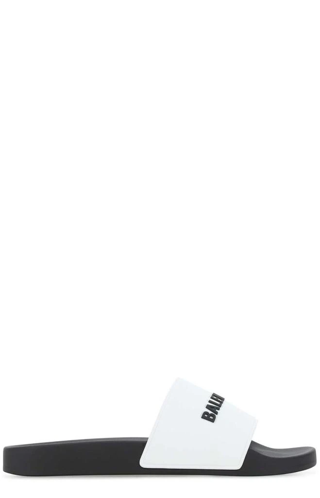 商品Balenciaga|Balenciaga Logo Printed Slides,价格¥2436,第1张图片