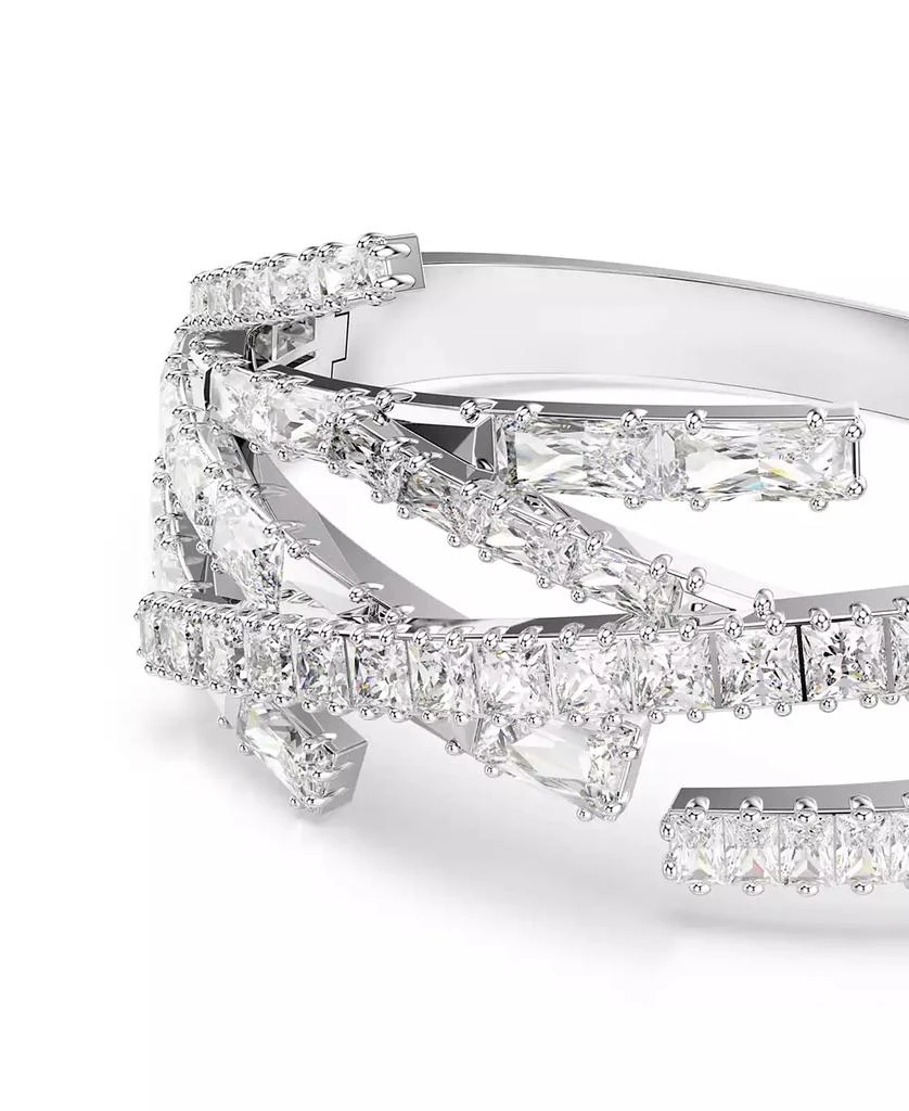 商品Swarovski|Swaroski Matrix  Rhodium Plated Bangle,价格¥3310,第5张图片详细描述