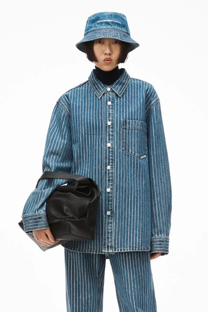 商品Alexander Wang|LARGE LUNCH BAG IN WAXED LEATHER,价格¥2791,第3张图片详细描述