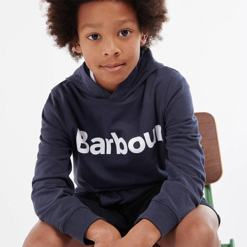 商品Barbour|Barbour Boys' Essential Logo Hoodie - Navy,价格¥224,第2张图片详细描述