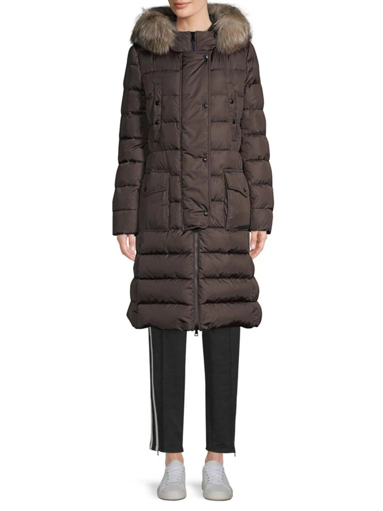 商品Moncler|Khloe Fur-Trim Hood Matte Coat,价格¥15263,第2张图片详细描述