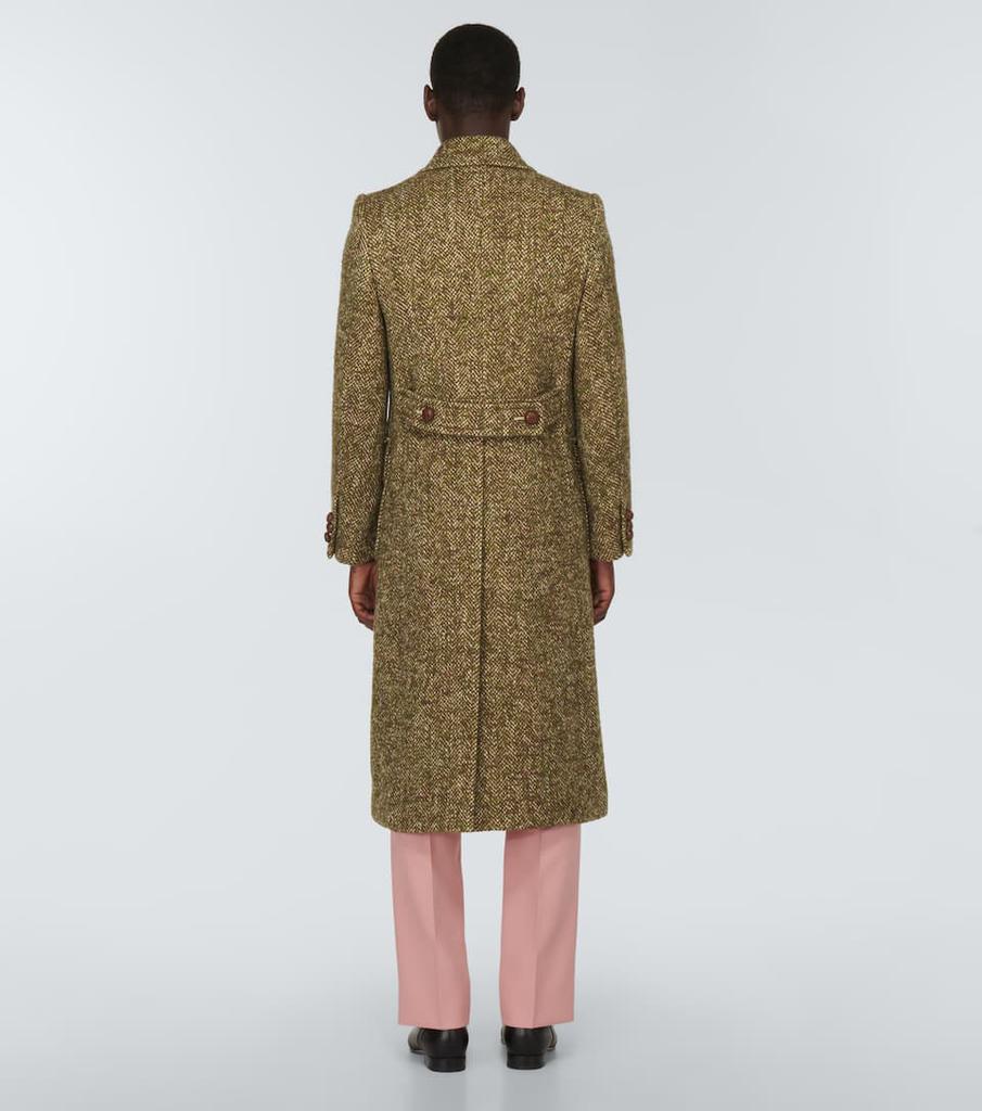 Herringbone wool-blend coat商品第4张图片规格展示