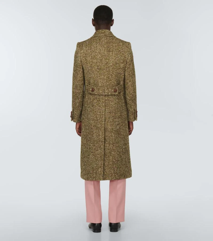 商品Gucci|Herringbone wool-blend coat,价格¥35124,第4张图片详细描述