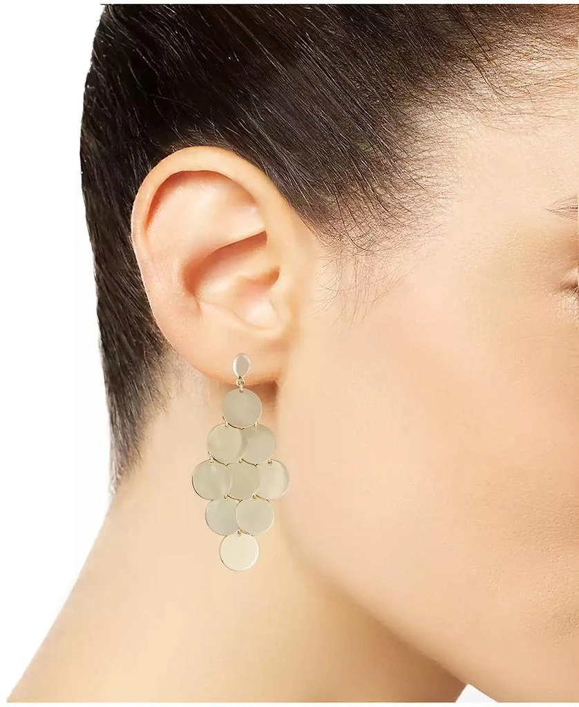 商品Italian Gold|Multi-Disc Dangle Drop Earrings in 14k Gold-Plated Sterling Silver,价格¥544,第2张图片详细描述