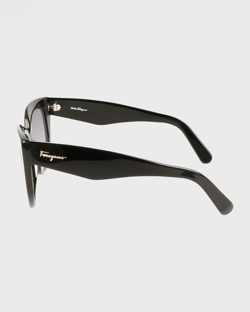 商品Salvatore Ferragamo|Classic Logo Acetate Cat-Eye Sunglasses,价格¥2552,第4张图片详细描述