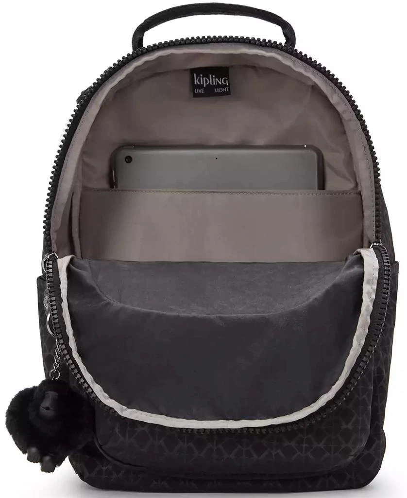 商品Kipling|Seoul Medium Nylon Tablet Zippered Backpack,价格¥375,第2张图片详细描述