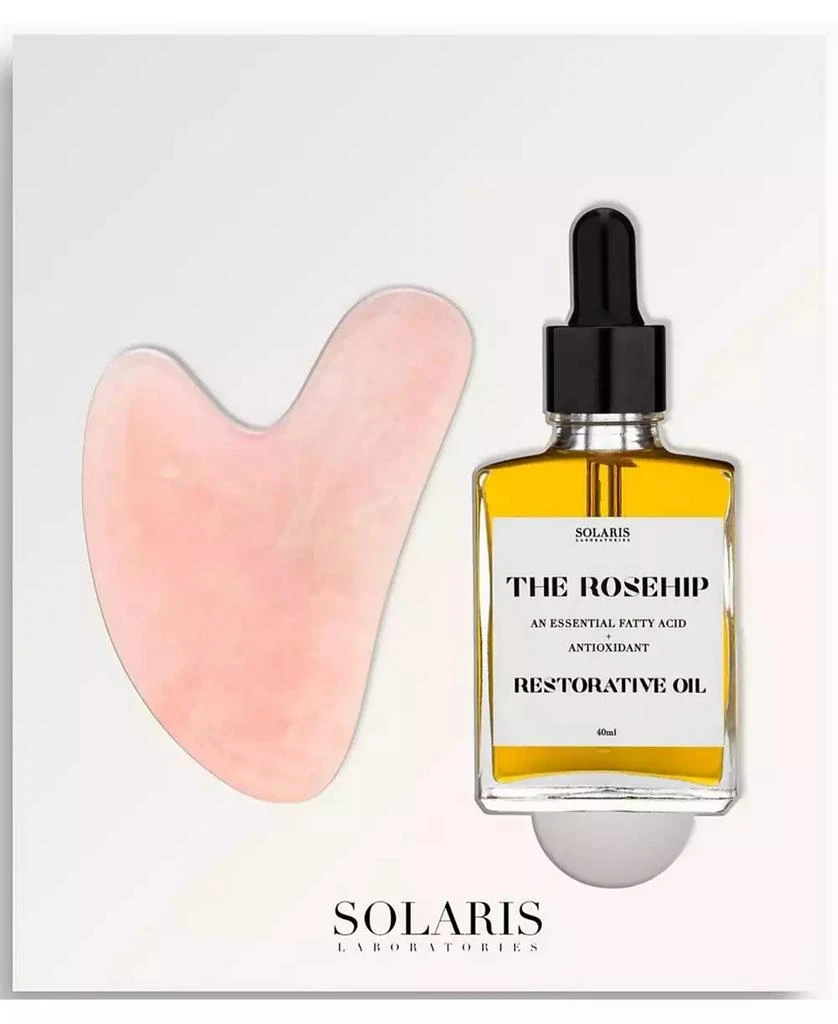 商品Solaris Laboratories NY|Gua Sha and Rosehip Oil Set, 12 oz,价格¥329,第1张图片