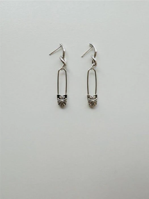 商品nuavo|Slip Strap Earrings Silver,价格¥485,第2张图片详细描述