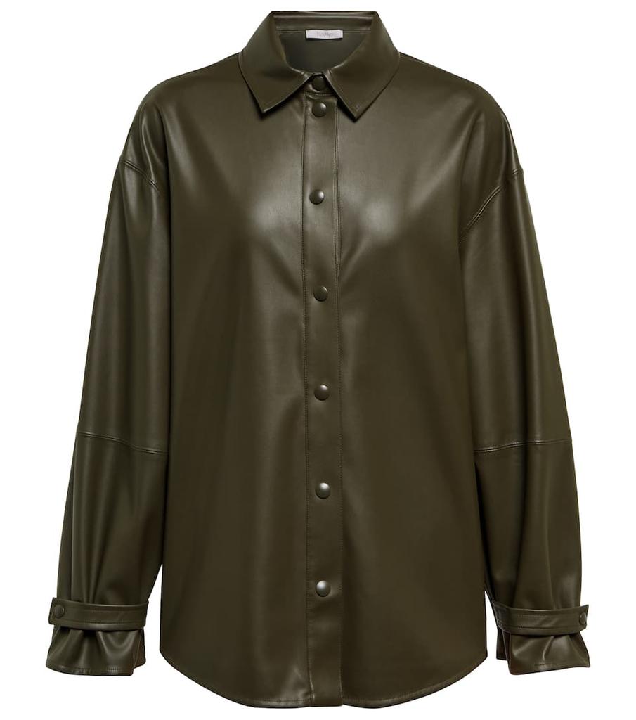 Lirica faux leather shirt商品第1张图片规格展示