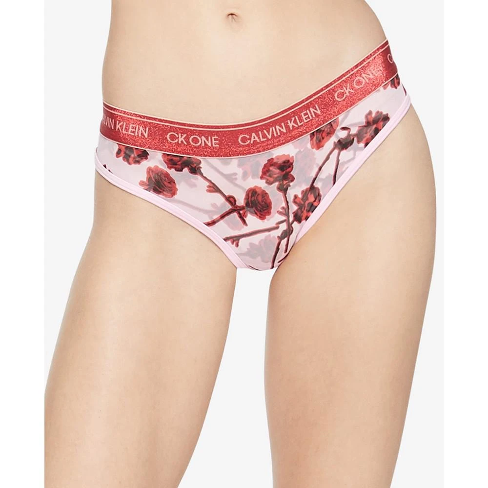 商品Calvin Klein|CK One Women's Glitter Bikini Underwear,价格¥117,第1张图片