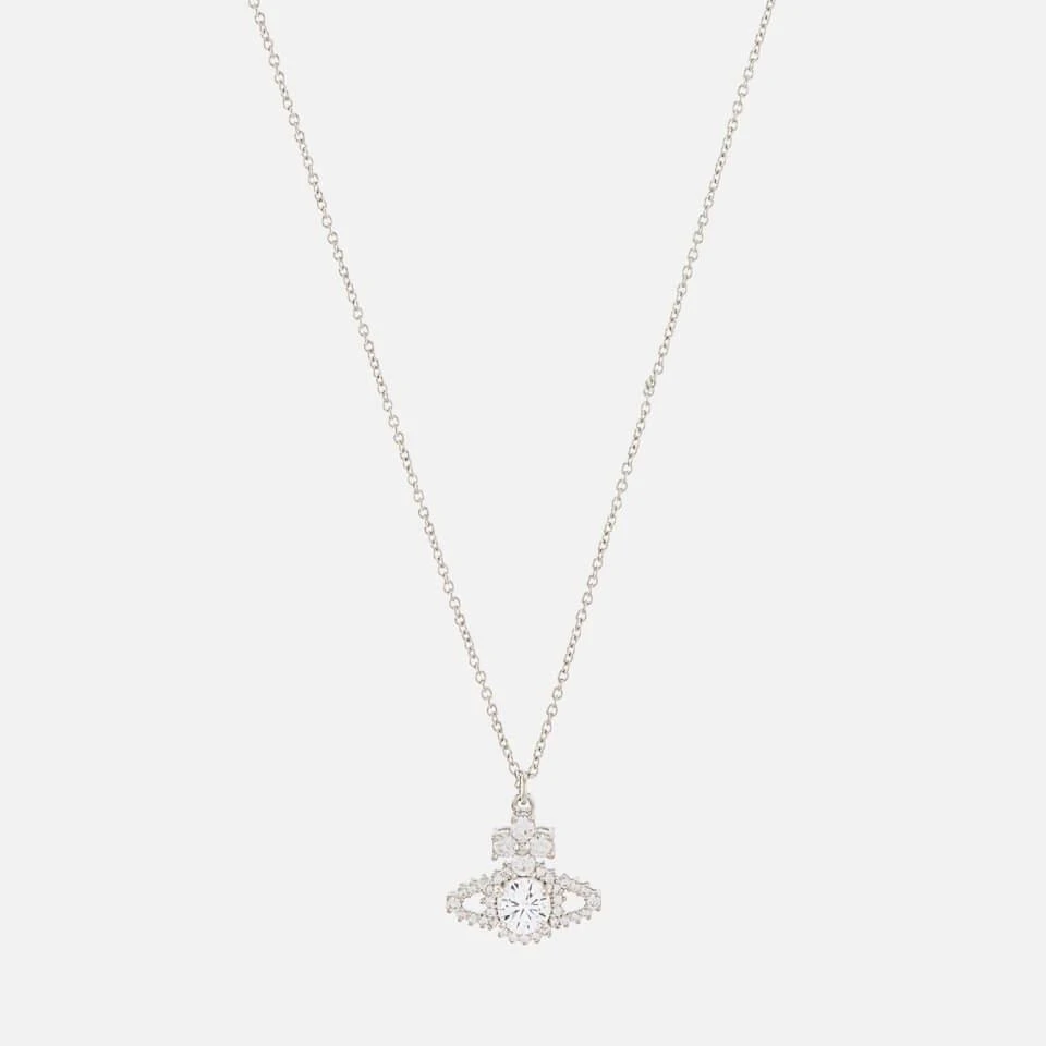 商品Vivienne Westwood|Vivienne Westwood Women's Valentina Orb Pendant - Platinum/White,价格¥1332,第1张图片