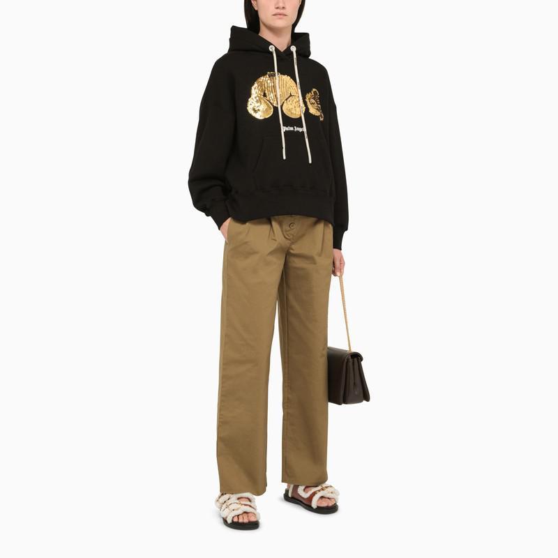 商品Palm Angels|Black sweatshirt with sequins,价格¥4884,第4张图片详细描述