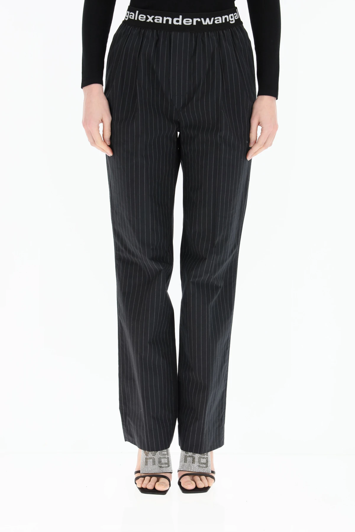 商品Alexander Wang|Alexander Wang 女士正装裤 4WC1214074965 黑色,价格¥3004,第3张图片详细描述