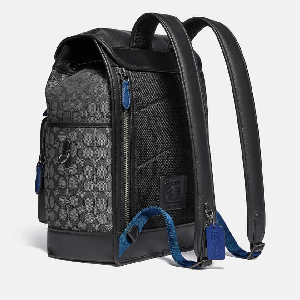 商品Coach|Coach League Leather and Canvas Backpack,价格¥3270,第2张图片详细描述