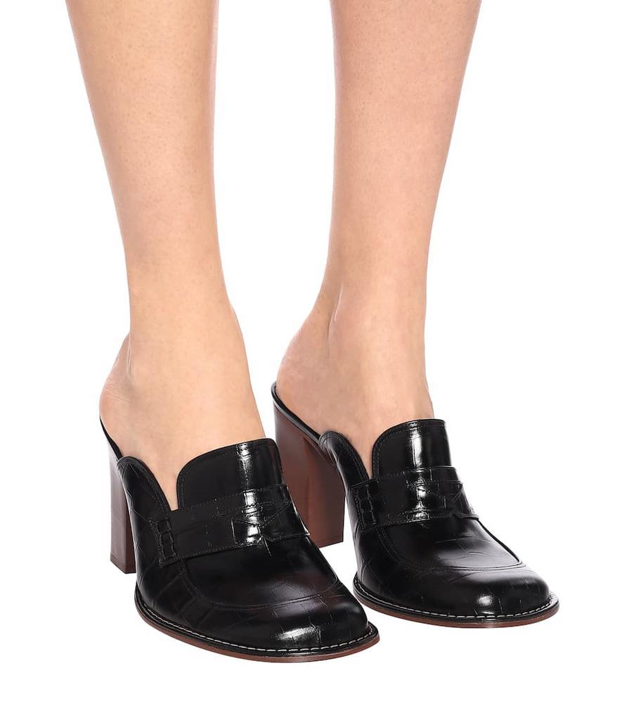 商品Loewe|鳄鱼纹皮革穆勒鞋,价格¥4015,第7张图片详细描述