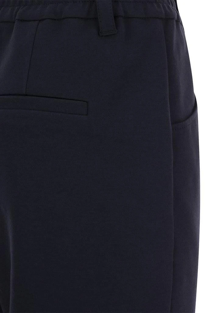 商品Brunello Cucinelli|BRUNELLO CUCINELLI Baggy trousers in stretch cotton interlock Couture,价格¥6133,第4张图片详细描述