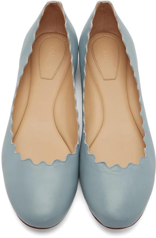 商品Chloé|Blue Lauren Ballerina Flats,价格¥3854,第5张图片详细描述