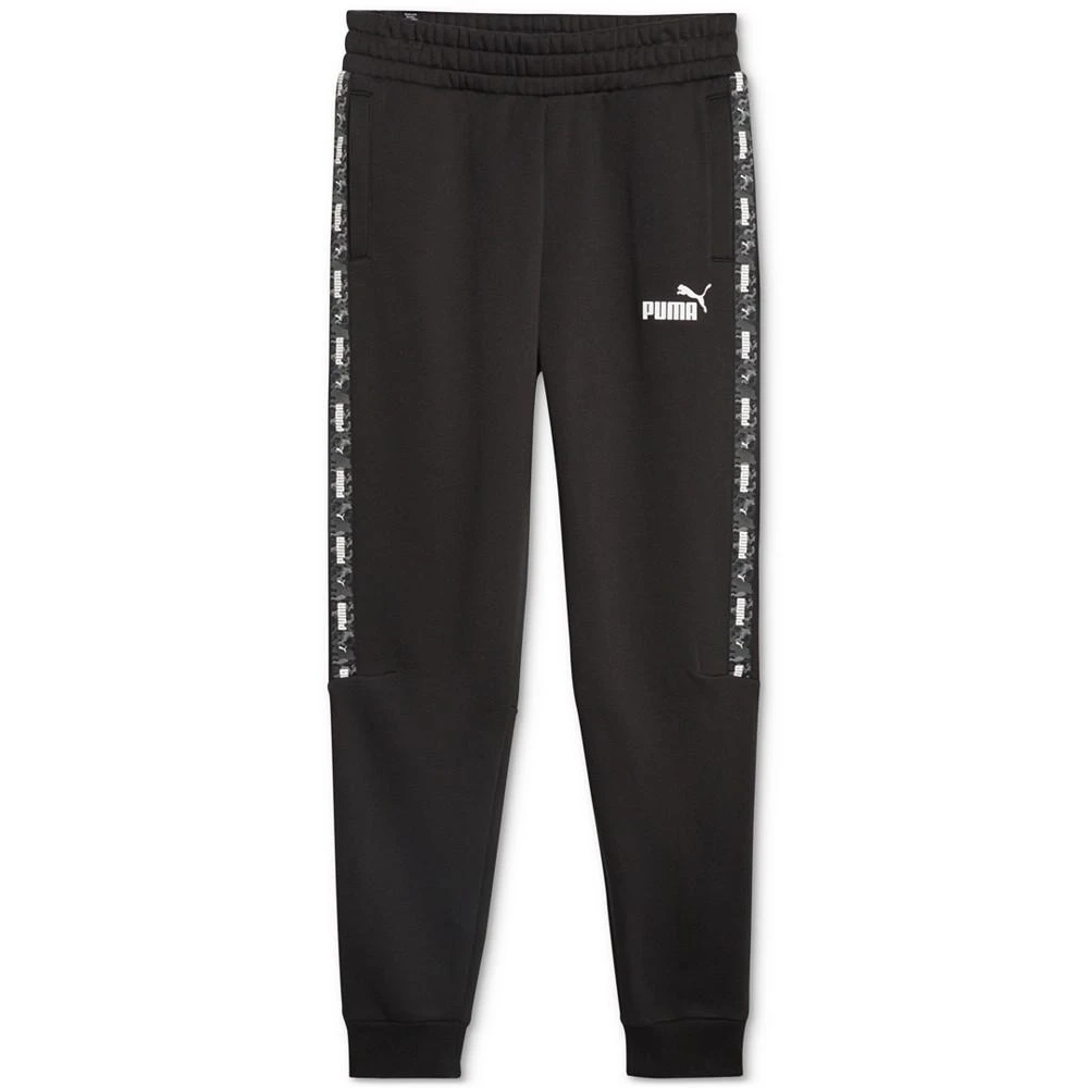 商品Puma|Men's Ess+ Camouflage Taped Logo-Print Fleece Sweatpants,价格¥284,第4张图片详细描述