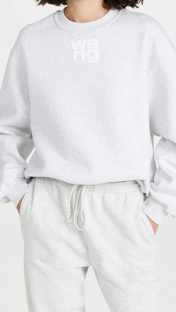 商品Alexander Wang|Alexander Wang Foundation 毛圈布圆领运动衫,价格¥1348,第2张图片详细描述