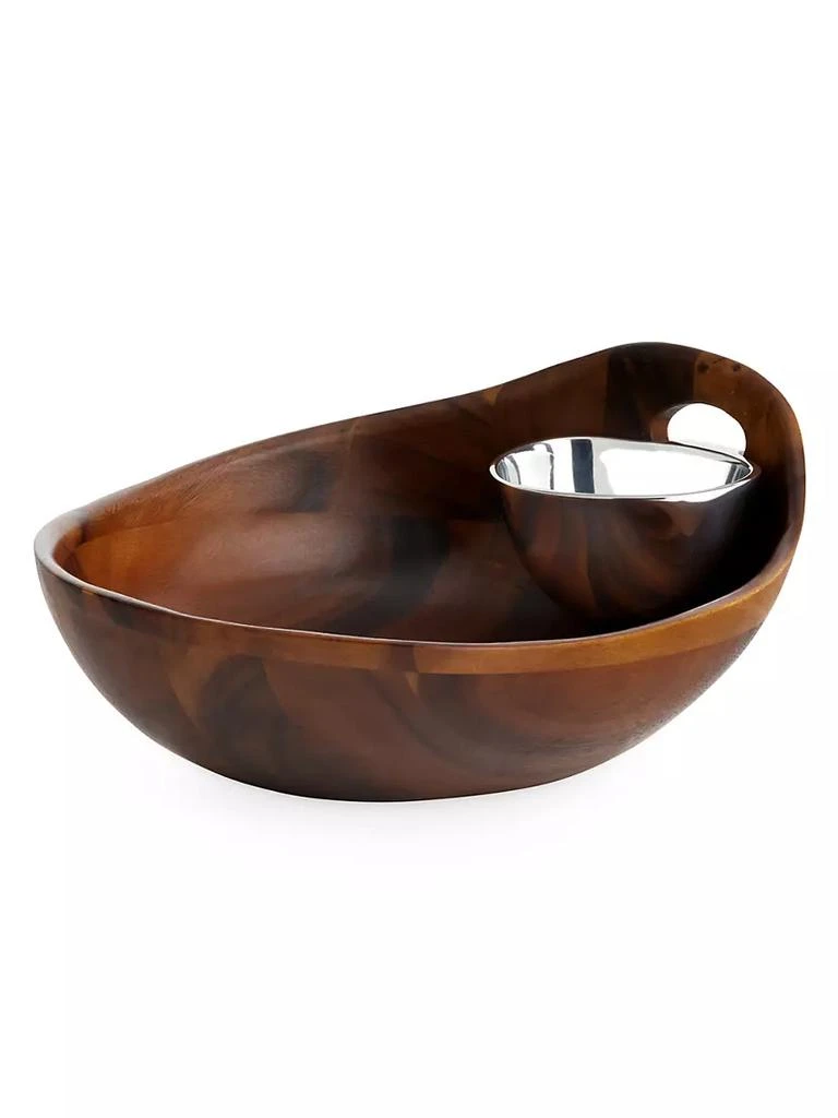 商品Nambé|Portables Chip And Dip Bowl,价格¥1125,第1张图片