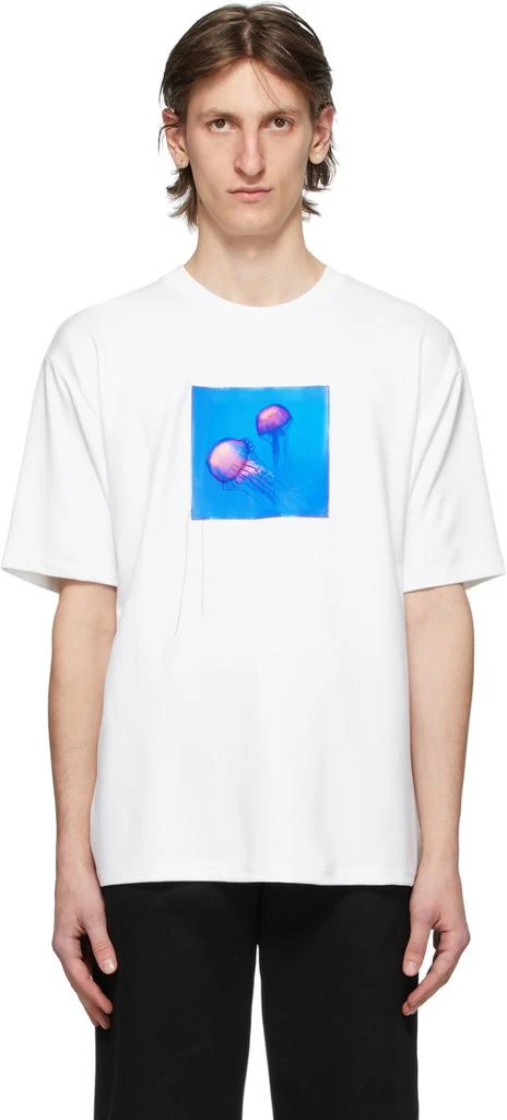 商品Acne Studios|White Jellyfish Patch T恤,价格¥1242,第1张图片