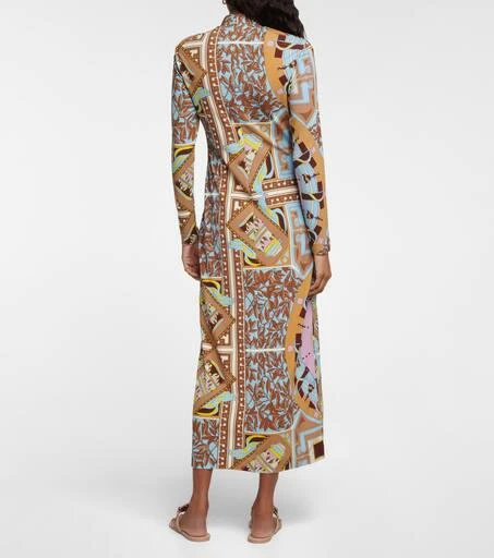 商品Tory Burch|印花半高领中长连衣裙,价格¥5036,第3张图片详细描述