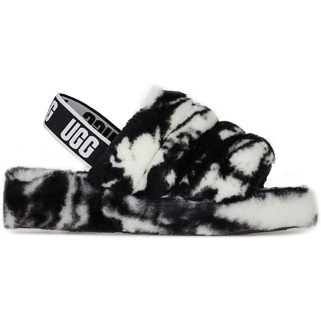 商品UGG|Fluff Yeah Slide Marble- Black,价格¥700,第1张图片