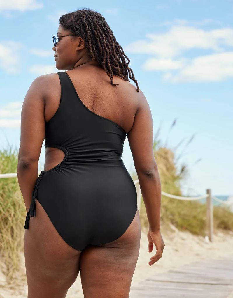 商品Aerie|Aerie Tassel Cut Out Asymmetrical One Piece Swimsuit,价格¥166,第2张图片详细描述