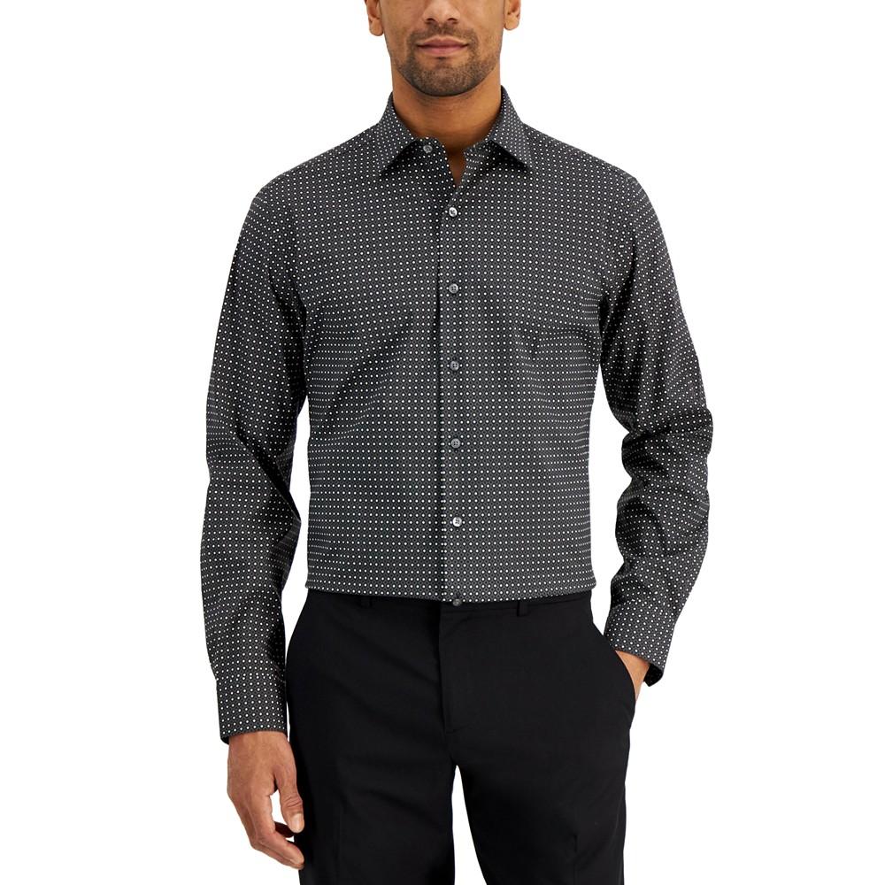 Men's Slim Fit 2-Way Stretch Stain Resistant Dress Shirt, Created for Macy's商品第1张图片规格展示