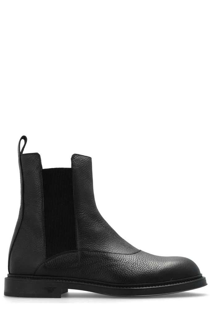 商品Emporio Armani|Emporio Armani Round-Toe Ankle Boots,价格¥2157,第1张图片