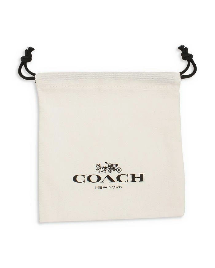商品Coach|Signature Gem Color Crystal Stud Earrings in Gold Tone,价格¥434,第2张图片详细描述
