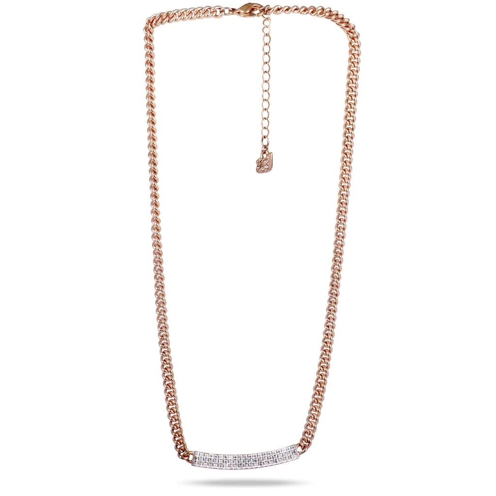 商品Swarovski|Vio Crystals Pave Pendant Rose Gold Plated Chain Necklace,价格¥330,第3张图片详细描述