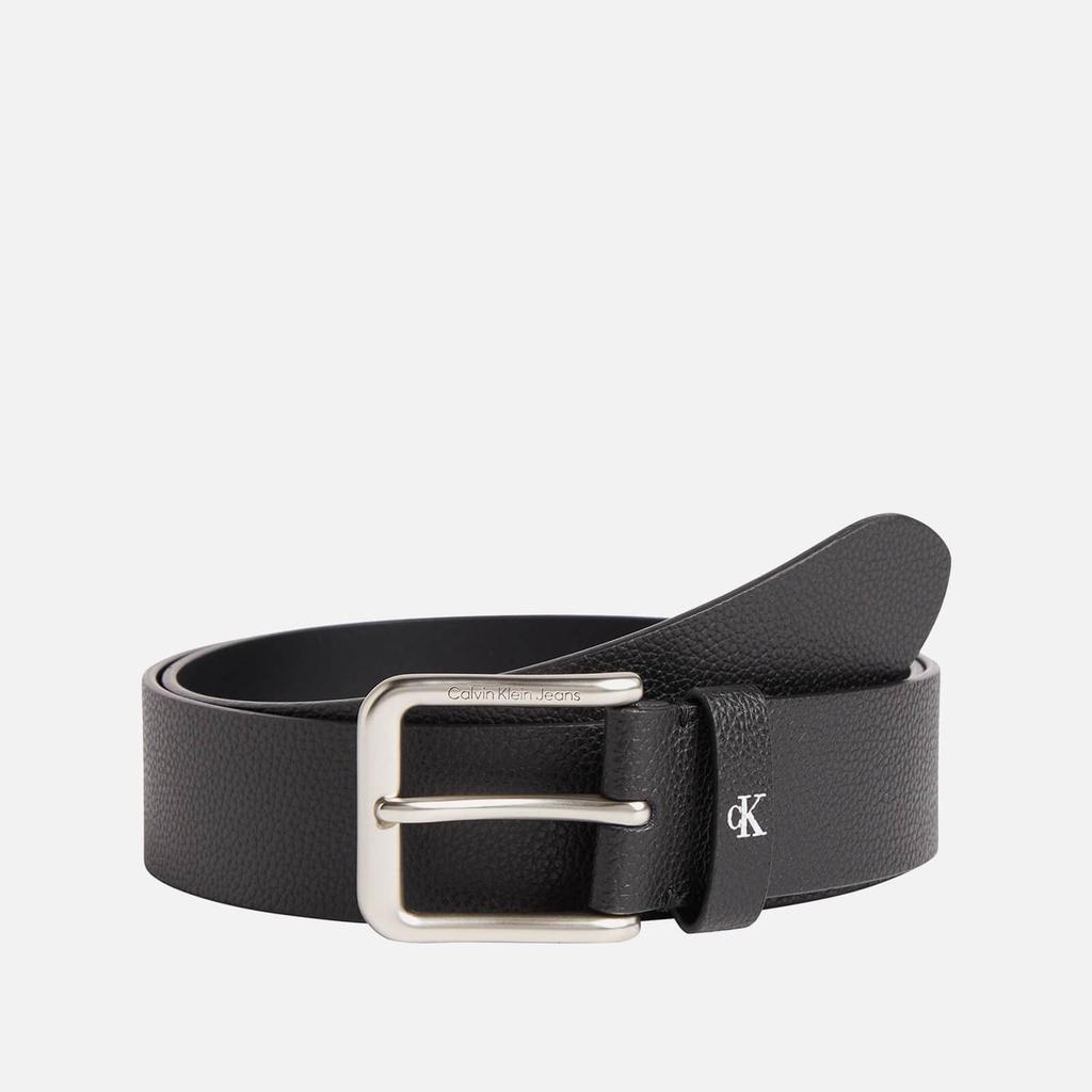 商品Calvin Klein|Calvin Klein Jeans Round Classic Logo-Printed Leather Belt,价格¥436,第1张图片