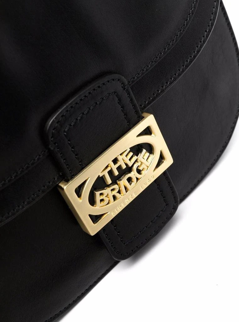 商品The Bridge|LaviniaBlack Leather  Crossbody Bag with Logo,价格¥1524,第4张图片详细描述