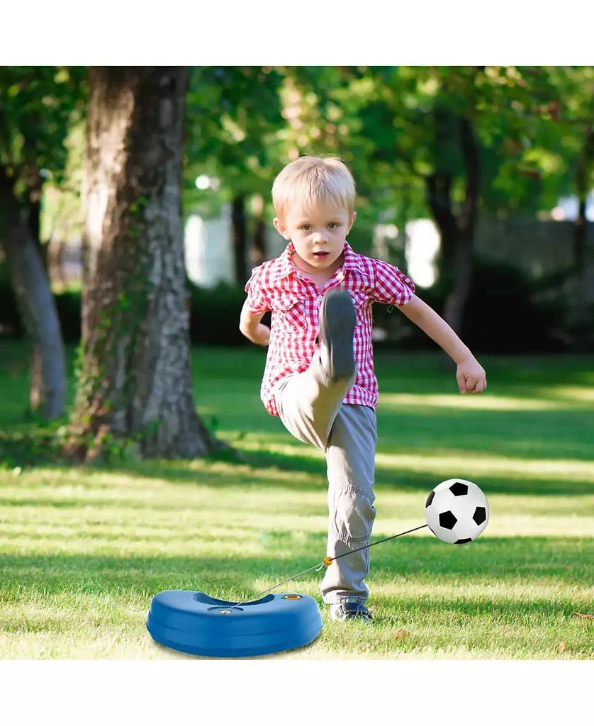 Hey Play Soccer Rebounder - Reflex Training Set With Fillable Weighted Baseand Ball With Adjustable String Attached - Kids Sport Practice Equipment 商品