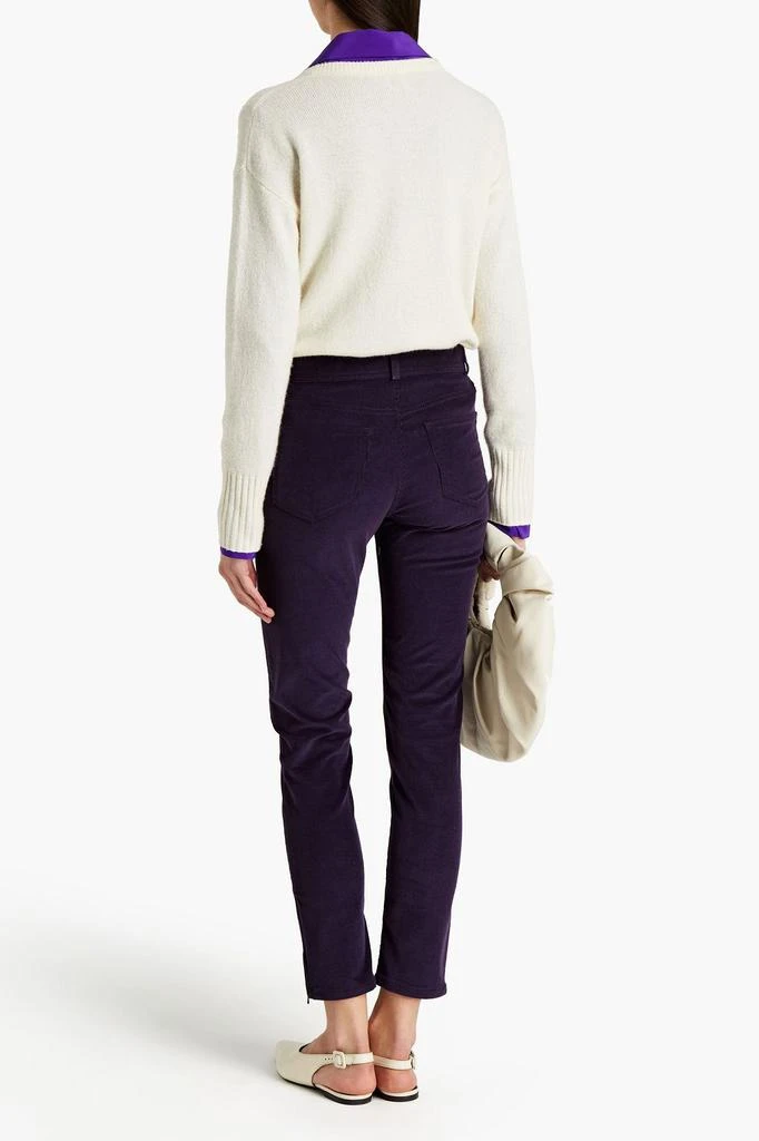 商品Loro Piana|Cotton-blend corduroy slim-leg pants,价格¥2242,第3张图片详细描述