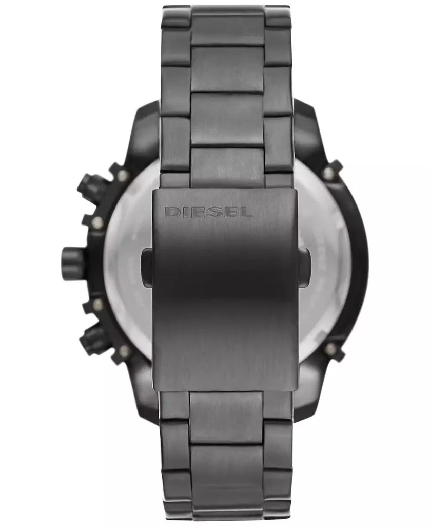 商品Diesel|Men's Chronograph Griffed Gunmetal-Tone Stainless Steel Bracelet Watch 48mm,价格¥2010,第3张图片详细描述