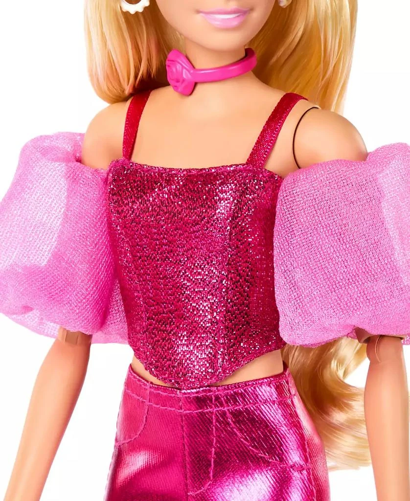 商品Barbie|Deluxe Style Fashion Doll 5 in Metallic Pink Outfit with Corset Top and Accessories,价格¥146,第2张图片详细描述