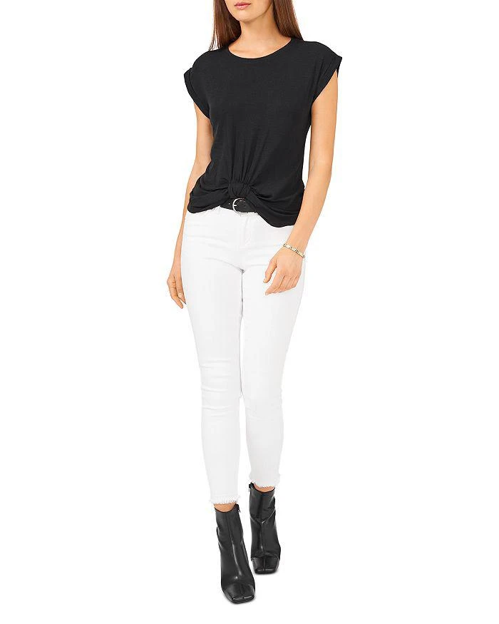 商品Vince Camuto|Knot Front Rib Tee,价格¥182,第3张图片详细描述