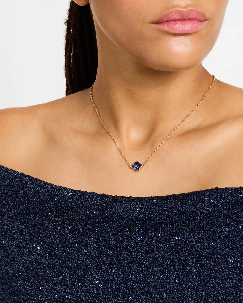 商品Jan Leslie|Single Petal Gemstone Station Necklace,价格¥2861,第2张图片详细描述